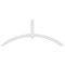 Ekena Millwork Archdale Architectural Grade PVC Gable Bracket, 84"W x 35"H x 2"D x 4"F, 10/12 Pitch GBP084X35X0204ARC00 - alternate 4